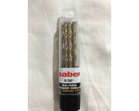 Saber 5/32" TiN Coated M2-HSS Jobber Drill 10 Pack